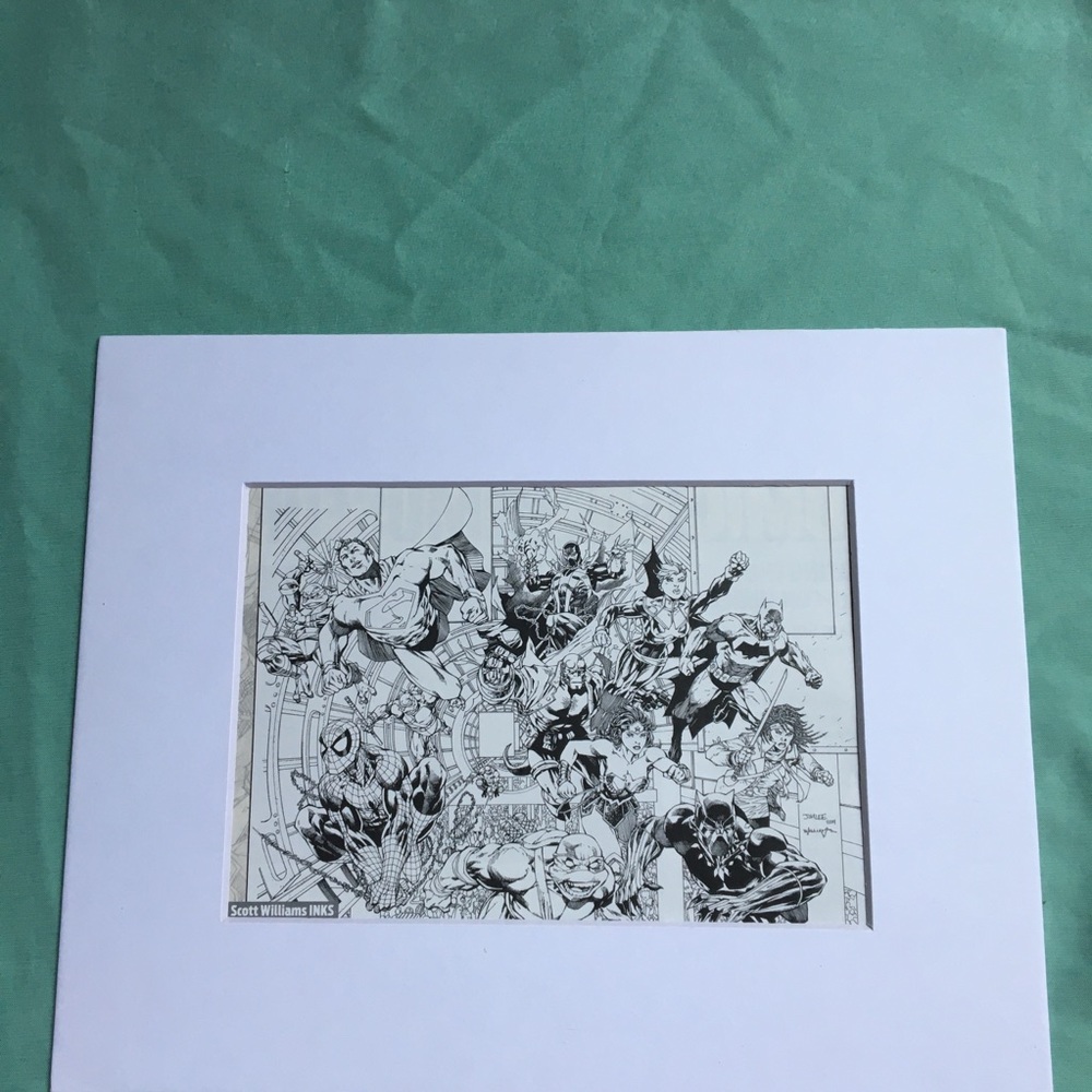 Superheroes fly through Comiccon art matted